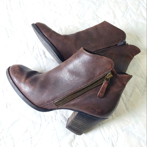 Paul Green munchen Brown leather booties - Picture 1 of 15